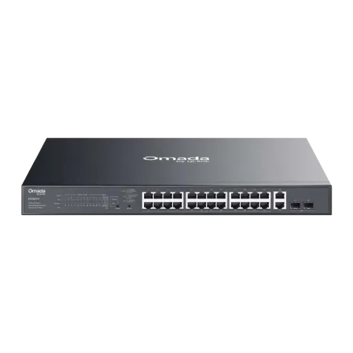 TP-Link Omada ES228GMP 28-Port Gigabit Easy Managed Switch with 24-Port PoE+