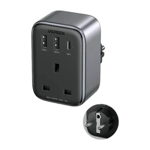 UGREEN 90612 30W Outlet Extender UK (2A1C)