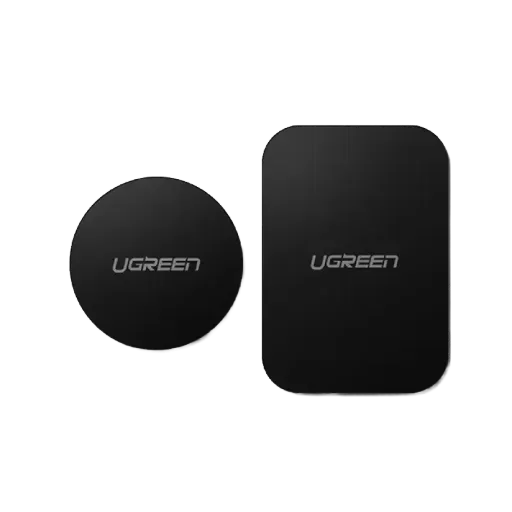 UGREEN 60410 Metal Plate for Magnetic Phone Stand 2 Pack Rectangular+Round