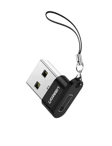 UGREEN 50568 USB A Male to USB-C Female Adapter Black