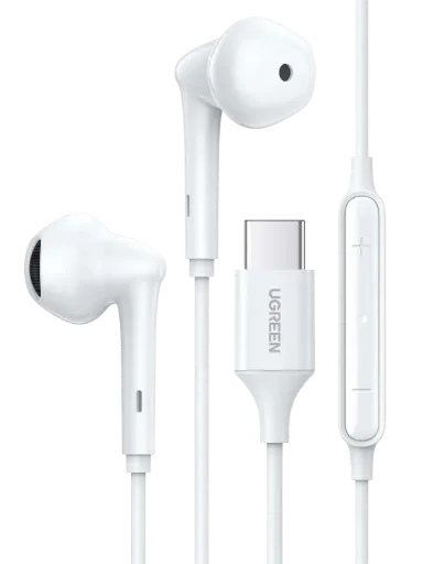 UGREEN 60700 Wired Earphones with Type-C Connector White