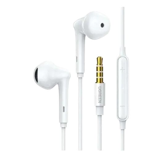 UGREEN 60692 Wired Earphones with 3.5mm Plug White
