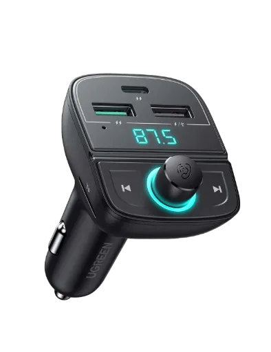 UGREEN 80910 Bluetooth Car Charger (5.0+PD+QC3.0+USB Flash Drive+TF)