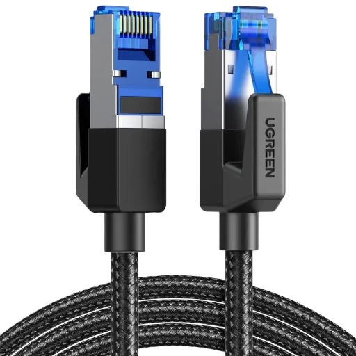 UGREEN 30799 Cat8 Pure Copper Ethernet Cable Braided 15m (Black)
