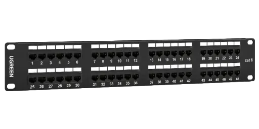UGREEN 80442 Cat 6 1U 48-Port UTP Patch Panel