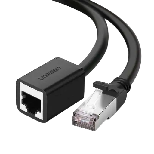UGREEN 11279 Cat 6 F/UTP Ethernet RJ45 Extension Male/Female Patch Cords 1m