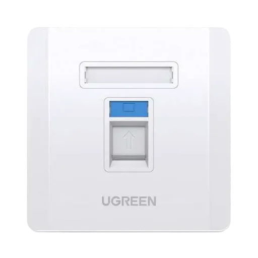 UGREEN 80180 Single-Port Wall Plate 1 pc