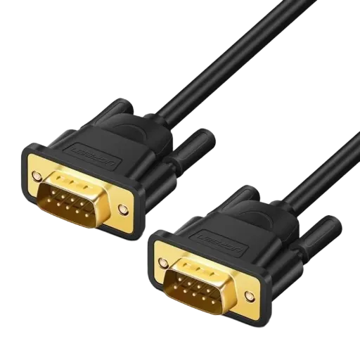 UGREEN 20153 DB9 RS232 Adapter Male to Male Cable 1.5m Black