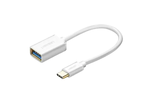 UGREEN 30702 USB-C Male to USB 3.0 A Female Cable White