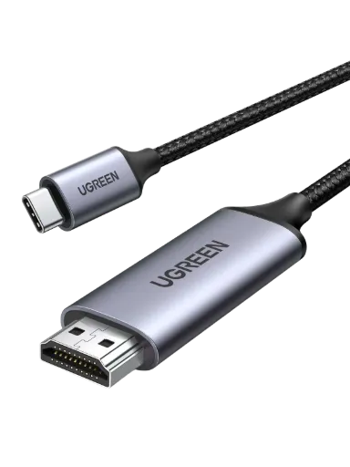 UGREEN 50570 USB-C to HDMI Male / Male Cable Aluminum Shell 1.5m Grey Black