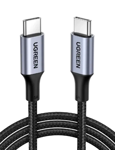 UGREEN 70429 USB-C 5A Cable Aluminum Case with Braided 2m (Black)
