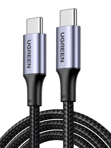 UGREEN 70427 USB-C Cable Aluminum Case with Braided 1m Black