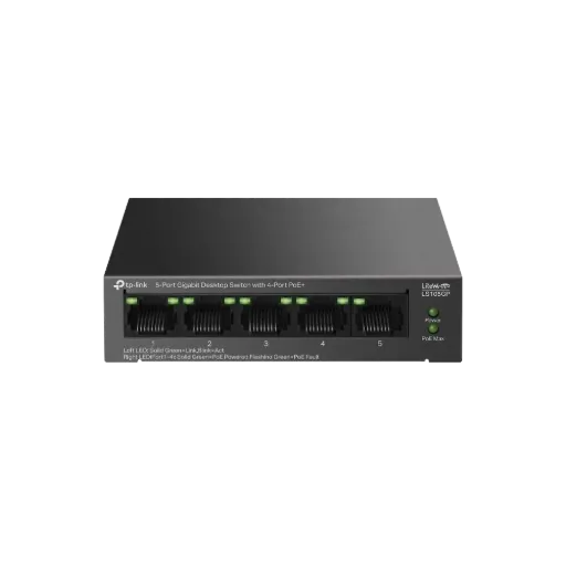TP-Link LiteWave LS105GP 5-Port Gigabit PoE+ Switch