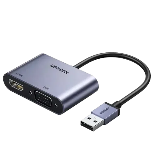 UGREEN 20518 USB 3.0 to HDMI+VGA Adapter 1080P