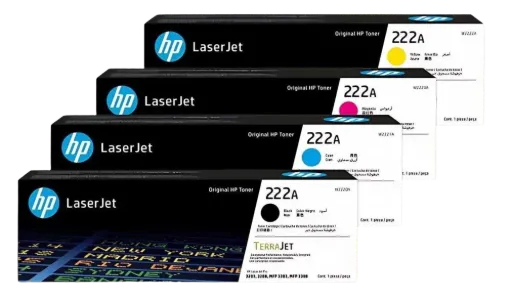 HP 222A Original Color LaserJet Toner Full Cartridge Set (CMYK)  W2220A W2221A W2222A W2223A