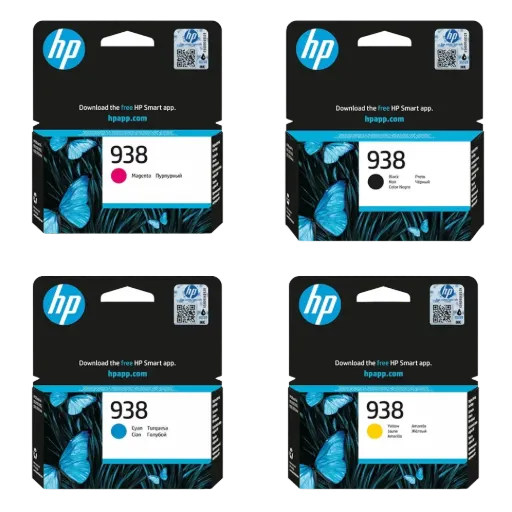 HP 938 Original Ink Cartridge 4-Pack (CMYK)