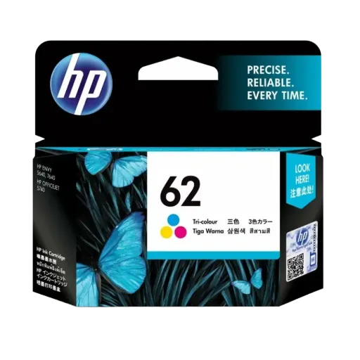 HP 62 Tri-color Original Ink Cartridge