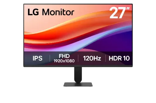 LG 27" FHD IPS Monitor, 120Hz, HDR10, Slim Design