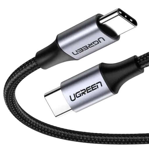UGREEN 50152 USB 2.0 Type-C to Type-C Round Cable (Nickel Plating) - 2m