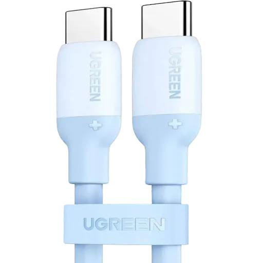 UGREEN 15279 USB-C to USB-C Silicone Fast Charging Cable - 1m (Blue)