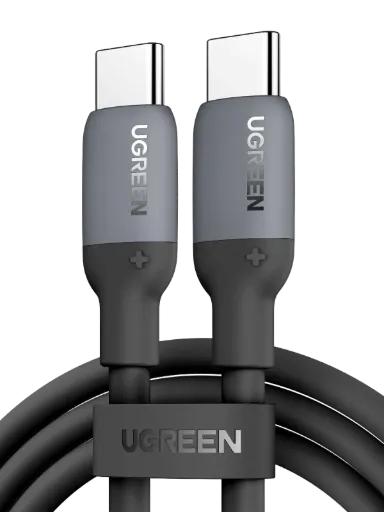 UGREEN 15283 USB-C to USB-C Silicone Fast Charging Cable - 1m Black