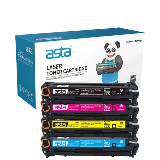 ASTA 125A CB540A CB541A CB542A CB543A 128A CE320A CE321A CE322A CE323A 131A CF210A CF211A CF212A CF213A Universal Set Colorful Toner Cartridges